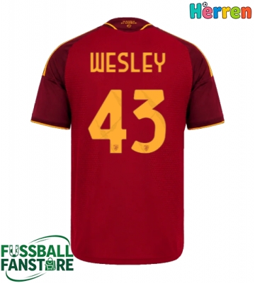 AS Roma Wesley Franca #43 Replik Heimtrikot 2026-27 Kurzarm